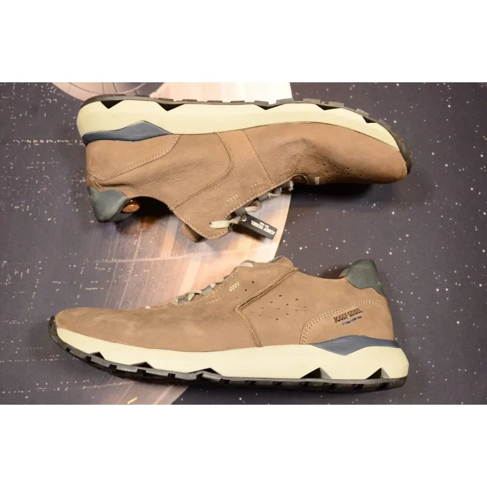 Josef‎ Seibel Men's Jeremiah 01 Leather Casual Trainer Brown Leather Size 13/47